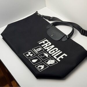 Longchamp Large Travel Bag with Graphic Print - Limited